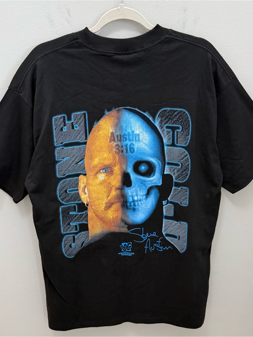 Vintage NWT Stone Cold Steve Austin Jackass WWF Black Graphic Tee -Mens XL